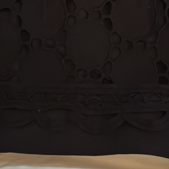 HALE BOB‎ Cabana Black Eyelet Sequins Summer Beach Vacation Party Size L Mini - Picture 7 of 8